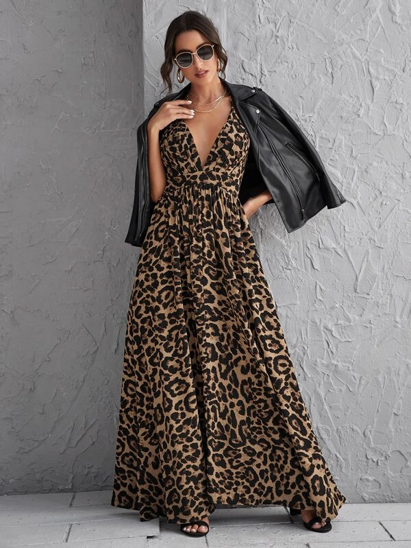 Vestido longo animal print - Imagem 2